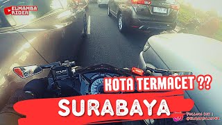 SURABAYA MACET ⁉️ RIDING SENIN PAGI, JAMNYA BERANGKAT SEKOLAH 🎓 | BeAT DELUXE 2021 VLOG #007