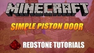 How To: Build A 2x3 Piston Door In Minecraft