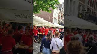 Swiss people having fun in Dusseldorf for UEFA quarterfinals #uefa #quaterfinals #switzerland