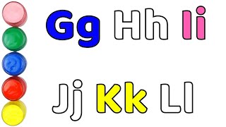 Learn English Alphabet for Kids | Learn Uppercase and Lowercase Letters from G to L | English Game