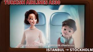 TURKISH AIRLINES  A330-200  ISTANBUL → STOCKHOLM 🇹🇷