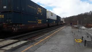 CSX Intermodel speeding past Amsterdam Station