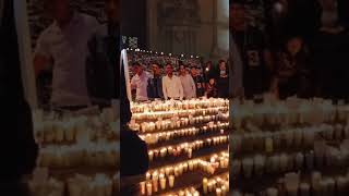 Está noche en #lagosdemoreno a la luz de las velas en honor a los 5 jóvenes desaparecidos