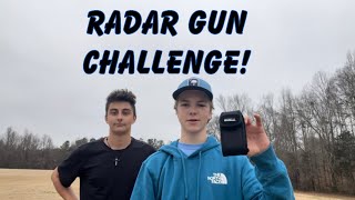 Disc golf Radar gun challenge!!