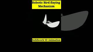 Robotic Bird flaying Mechanisms। 3D Design animation। #Short #autocad #ytshorts