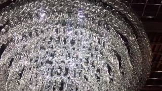 Led murano chandelier