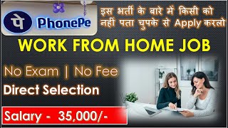 Phone Pe Permanent Work From Home Jobs | Freshers Jobs 2024 | All Over India Can Apply | Jobs 2024