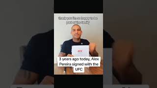 3 years ago today, Alex Pereira signed with the UFC #ufc #alexpereira #mma #danawhite #ufcfighter