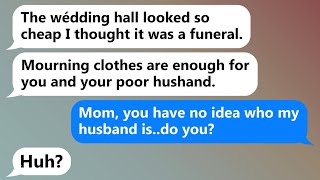 My toxic mother appeared at my wedding in mourning attire, unaware that my husband was...