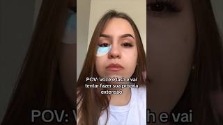 FIZ MINHA PRÓPRIA EXTENSÃO DE CÍLIOS. Querem tutorial? #extensãodecilios #lash #alongamento #fyp