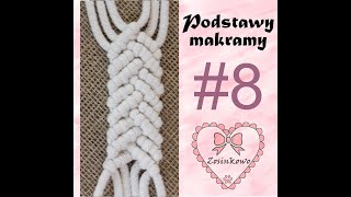 Podstawy makramy (wzór 8 splot rypsowy ) / basic patterns of macrama (pattern 8-th) lark's head knot