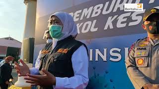 PEMPROV JATIM LUNCURKAN TIM PEMBURU PELANGGAR PROKES COVID-19