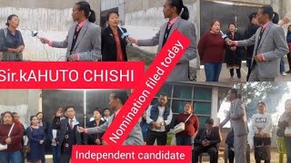 KAHUTO CHISHI Nomination filed & Declaration of candidate Dimapur 3