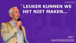 Leuker kunnen we het niet maken... (met Piet Ravensbergen)