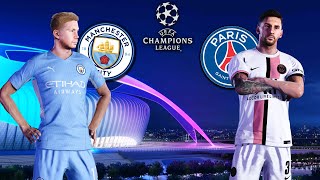 Man City vs PSG ● Champions League Highlights | eFootball 2022 Prediction