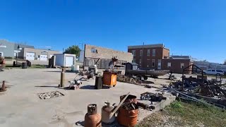 SMALL TOWN USA - Walk Around "Downtown" Clutier Iowa On Hot Summer Day Abandoned School City Midwest