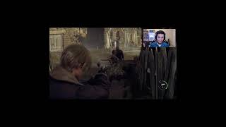 Leon Shot a Axe Out Of Zombie Hand & Leon Kicks Zombie - Resident Evil 4 Remake Chainsaw Demo