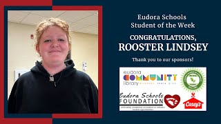 Student of the Week: Rooster Lindsey