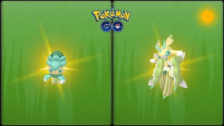 Pokemon Go: Evolving Shiny Fomantis into Shiny Lurantis