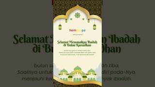 "Selamat menunaikan ibadah di bulan Ramadhan 1445 H"