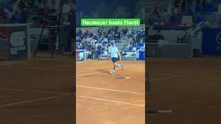 Neumayer gets over the line at the third attempt vs Hardt 6-3 7-6 and into the semis @ATPChallenger