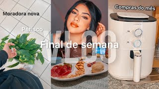 VLOGÃO: fizemos as compras do mês e comprei uma air fryer 😁