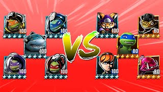 TMNT Legends Leonardo, Alopex, Fishface, April Kunoichi, Mondo Gecko