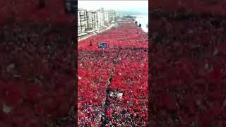 Cumhurbaşkanı Erdoğan'a İzmir'de yoğun ilgi