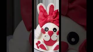 Cake design for girls🥰 rabbit cake#cakedesign #rabbits #cakeideas #ایده_های_خلاقانه #تزیین_کیک