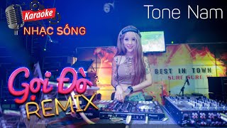 Gọi Đò Remix Karaoke | Tone Nam | Karaoke Nhạc Sống Sóc Trăng