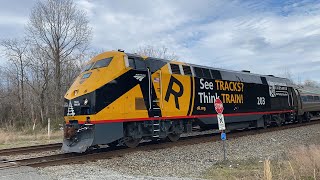 Amtrak P080 with the operation life savor heritage unit in Woodford Va