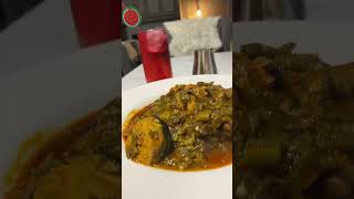 AMALA WITH OKRO SOUP