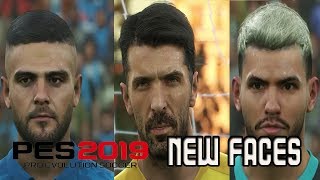 PES 2019 PACK 4.0 NEW FACES!!!!! (FT. BUFFON, INSIGNE, AGUERO & MORE!!!!)