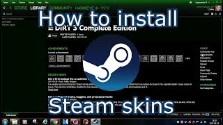 How to install Steam skins