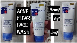 ACNE CLEAR + face wash for pimples acne and scars