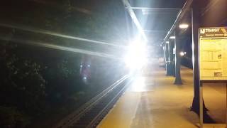 Eastbound Norfolk Southern Intermodal singles/TOFC passing Roselle Park Station