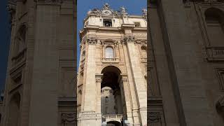 The sounds of the bells at the #vatican before Papal Mass