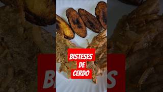 Bisteses de cerdo 🇨🇺👌😋😋#cocinacubana #recetacubana #comidacubana