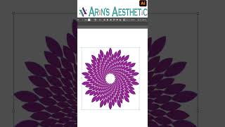 make a stunning flower design in adobe illustrator #arinsaesthetic