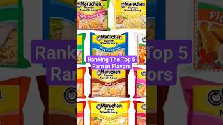 Ranking The Top 5 Ramen Flavors #shorts #ramen