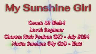 초My Sunshine Girl Count:32 Wall:4 Level:Beginner