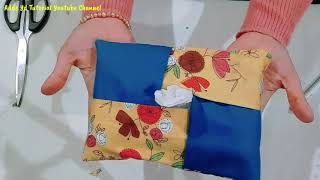 TISSU HOLDER TUTORIAL | BERKREASI DENGAN KAIN PERCA JADI SESUATU