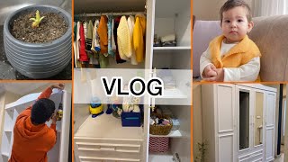 BEBEK DOLABI GELDİ | DOLAP İÇİ DÜZEN | AVAKADO YETİŞTİRME 🥑#vlog #düzen #günlükvlog #bebekodası