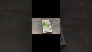 ASMR Unboxing green iPhone15 #unboxing #apple #iphone #green #asmr #asmrsounds #enjoy #iphone