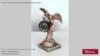 French Antique Desk Clock Regence Clocks for Sale