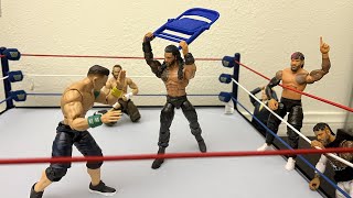 The Bloodline Attacks John Cena, Kevin Owens (WWE Stop Motion)