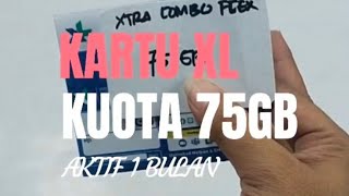 Kartu Perdana XL Kuota 75GB