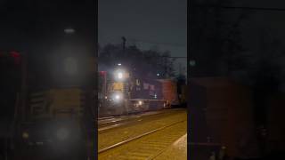 NS 5657 GP38-2 leads CR MA01 through Piscataway,NJ with a friendly crew & a CSX GP40-2 on the rear!