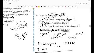 11.sınıf güncel meb kazanım kavrama 24  Kimya ve Enerji DETAYLI ANLATIM