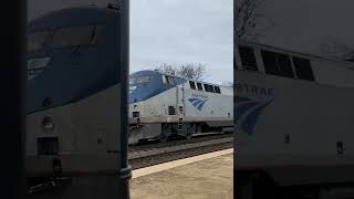 Amtrak Carolinian arriving at Alexandria station